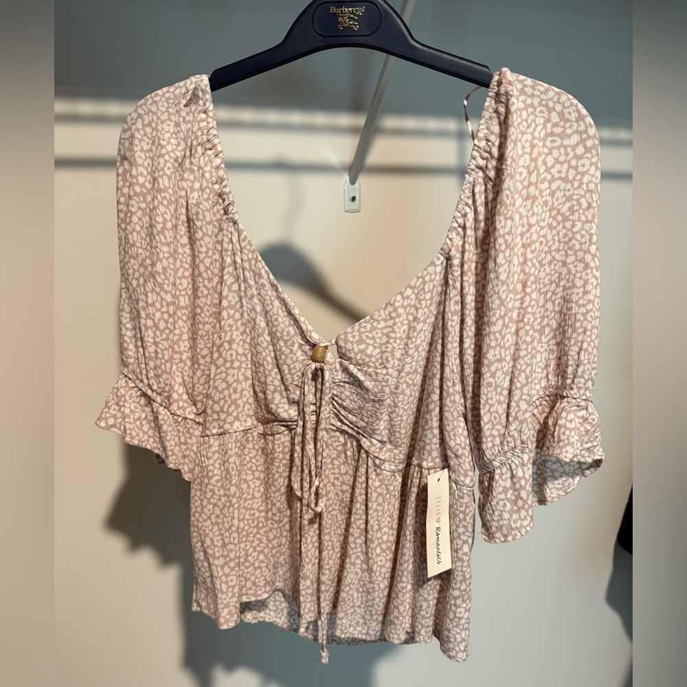 Urban Romantics Pink Patterned Top